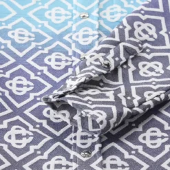 Casablanca Gradient Geometric Pattern Casual Jacket With Butt Grey Hemdjacke