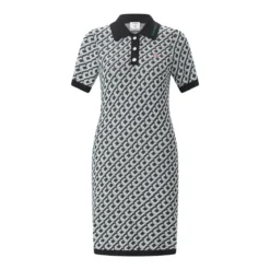 Casablanca Midi-Kleid mit Polo-Kragen grün Minikleid