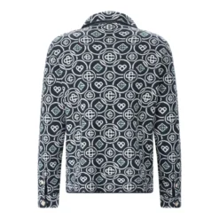 Casablanca Strickhemd aus Baumwolle blau Hemd