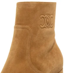 Celine Triomphe Short Boots Havana Stiefeletten