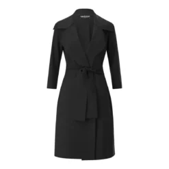 Chiara Boni Lange Jacke Casave schwarz Übergangsmantel