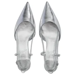 Christian Louboutin Miss Z Slingina Silver Pumps