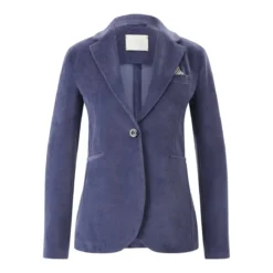 CIRCOLO 1901 Blazer aus Samt Blau Blazer