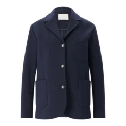 CIRCOLO 1901 Kurzmantel aus Baumwoll-Mix blau Wollmantel