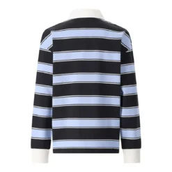 Closed Gestreiftes Langarm-Poloshirt mehrfarbig Poloshirt