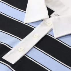 Closed Gestreiftes Langarm-Poloshirt mehrfarbig Poloshirt