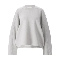 Closed Sweatshirt mit Raffung grau Sweatshirt