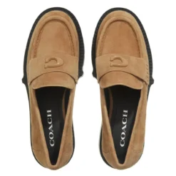 Coach Leah Suede Loafer peanut Loafer