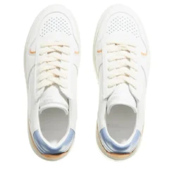 Copenhagen CPH76 Leather Mix White/Light Blue Low-Top-Sneaker