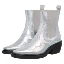 Copenhagen CPH232 Leather Silver Cowboy-Stiefel