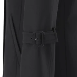 Courrèges Mantel aus Woll-Mix schwarz Wintermantel