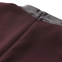 Courrèges Midikleid mit Vinylkragen rot Minikleid