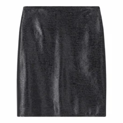 Courrèges Minirock Vinyl schwarz Minirock