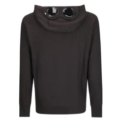 CP Company Hooded Open Sweatshirt Schwarz Strickjacke