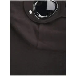 CP Company Hooded Open Sweatshirt Schwarz Strickjacke