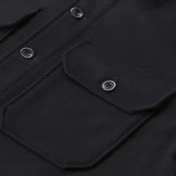 CP Company Overshirt aus Baumwoll-Mix schwarz Übergangsjacke