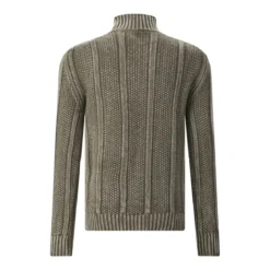 Dondup Pullover aus Wolle grün Poloshirt
