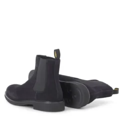 Doucal's Boots aus Veloursleder schwarz Schnürschuhe