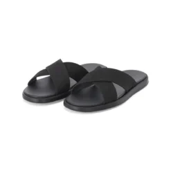 Doucal's Sandalen aus Leder schwarz Schnürschuhe
