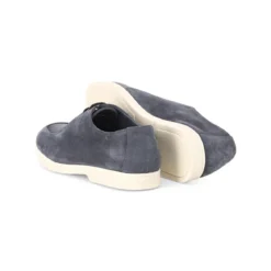 Doucal's Schnürschuhe aus Veloursleder blau Schnürschuhe
