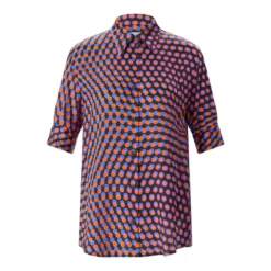 Dries Van Noten Hemdbluse aus Seide mehrfarbig Bluse