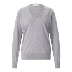 Dries Van Noten Pullover aus Wolle grau Pullover
