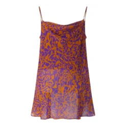 Dries Van Noten Top Chai mit Muster orange Top