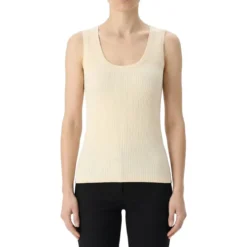 Dries Van Noten Top Tova aus Baumwollstrick beige Top