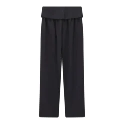 Dries Van Noten Weite Stoffhose Parong schwarz Stoffhose