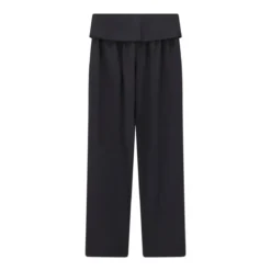 Dries Van Noten Weite Stoffhose Parong schwarz Stoffhose