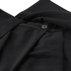 Dries Van Noten Weite Stoffhose Parong schwarz Stoffhose
