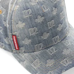 Dsquared2 Cap aus Denim blau Hut