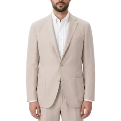 Eleventy Anzugsakko aus Leinen-Mix beige Anzugjacke