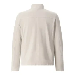 Eleventy Jacke aus Veloursleder beige Lederjacke