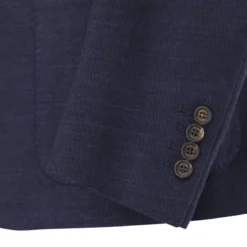Eleventy Sakko aus Baumwollmix blau Anzugjacke