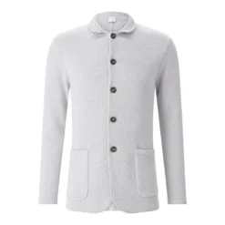 Eleventy Strickjacke aus Baumwolle grau Strickjacke