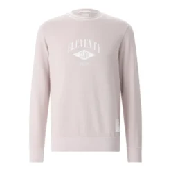 Eleventy Sweatshirt mit Logo pink Sweatshirt