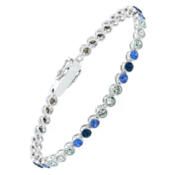 Elli Armband Multi-Color 925 Silber, mit Kristallen von silber Armband