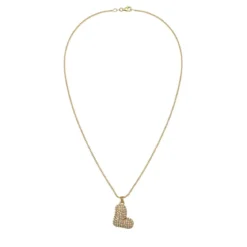 Elli Halskette Buchstabe L Weiß 925 Sterling Silber ver gold Mittellange Halskette