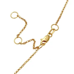 Elli Halskette Choker Erbskette Kreis Design Twisted 375 gold Choker
