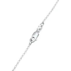 Elli Halskette Herz Lab Grown Diamanten (0.18 ct) 925 S silber Mittellange Halskette