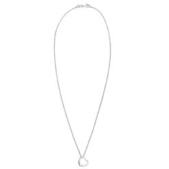 Elli Halskette Herz Liebe Diamant (0.03 ct.) 925 Silber weiss Mittellange Halskette