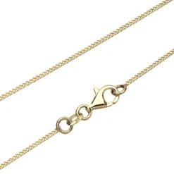 Elli Halskette Herz 925 Sterling Silber, mit Kristallen gold Mittellange Halskette