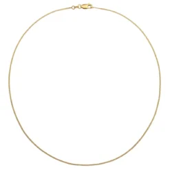 Elli Halskette Panzerkette Basic Klassik 375er Gelbgold gold Kurze Halskette