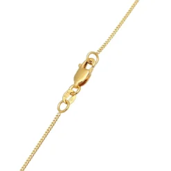 Elli Halskette Plättchen Kreis Rund Coin Boho 375 Gelbg gold Mittellange Halskette
