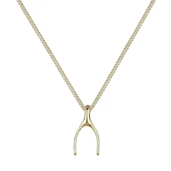 Elli Halskette Wünschelrute 375 Gelbgold gold Mittellange Halskette
