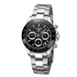 Elysee Die SPORT CHRONO CERAMIC ist eine sportliche 6-Zei schwarz Quarzuhr