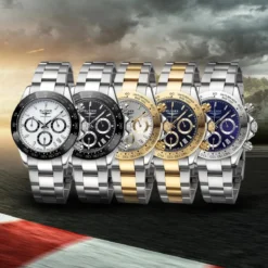 Elysee Die SPORT CHRONO CERAMIC ist eine sportliche 6-Zei schwarz Quarzuhr