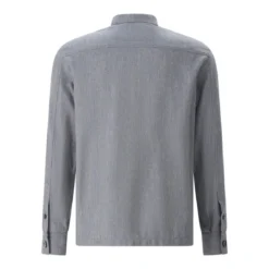 Emanuela Caruso Overshirt mit Seide & Leinen blau Hemdjacke