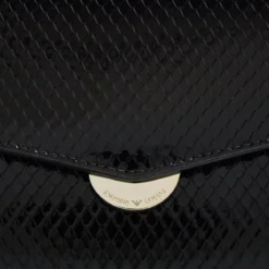 Emporio Armani P69 Shoulder Bag Leather Black Crossbody Bag